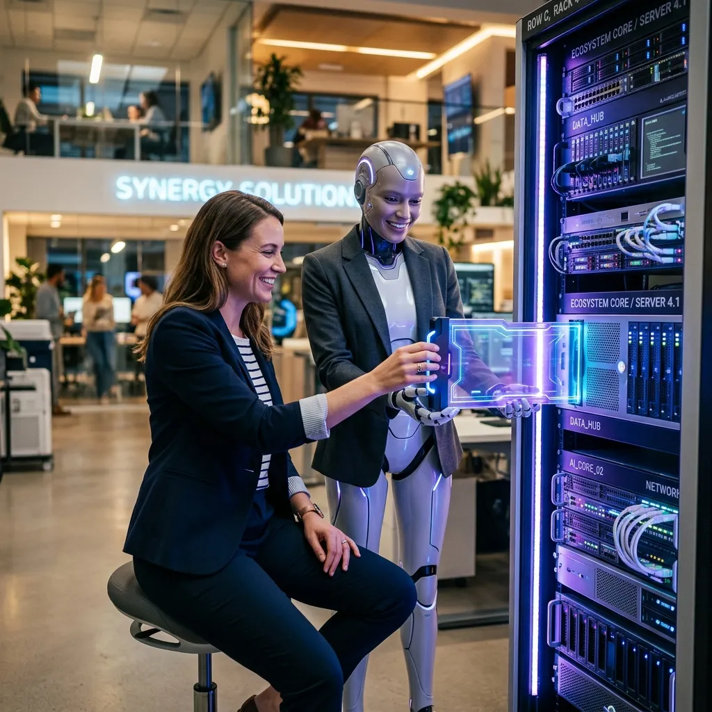 AI agent integrating into corporate ecosystem